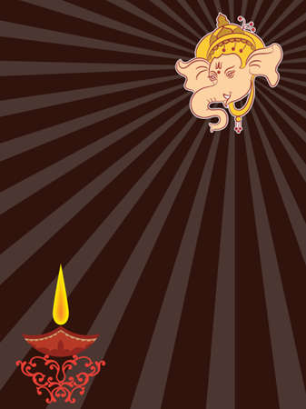 Ganesha The Lord Of Wisdom Vector Artのイラスト素材