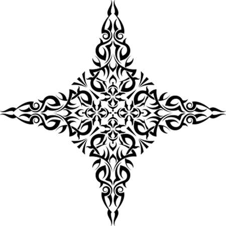 Tattoo Christian Cross Vector Artのイラスト素材