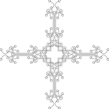 Christian Cross Design Vector Artのイラスト素材