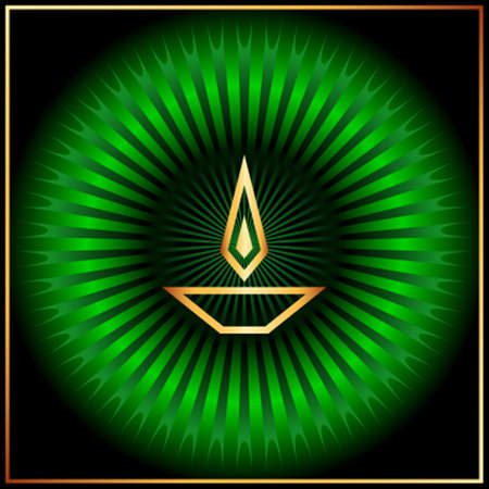 Diwali Greeting Design Vector Artのイラスト素材