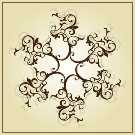 Flourish Ornamental Design Vector Artのイラスト素材