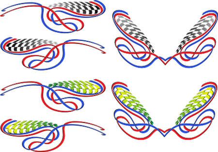 Vehicle Graphics, Stripe : Vinyl Ready Vector Artのイラスト素材