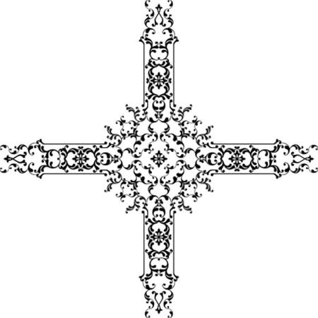 Christian Cross Design Vector Artのイラスト素材