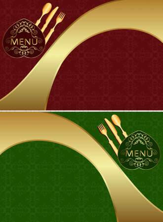 Menu Card Design Template Vector Artのイラスト素材