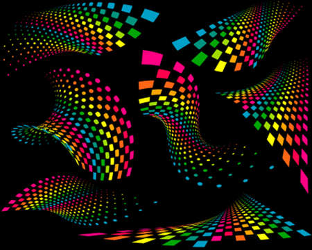 Background Composition, Web Template (Halftone) Vector Artのイラスト素材