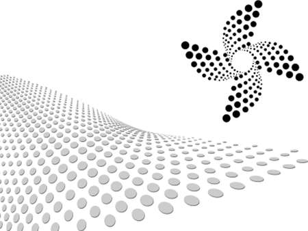 Background Composition, Web Template (Halftone) Vector Artのイラスト素材