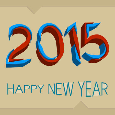 2015 Happy New Year Designのイラスト素材
