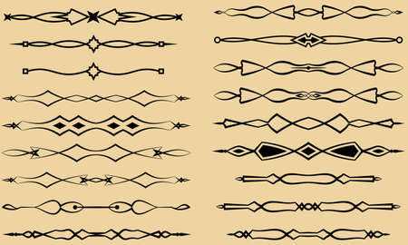Text Divider Ornamental Design Vector Artのイラスト素材