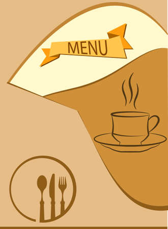 Menu Card Design Template Vector Artのイラスト素材