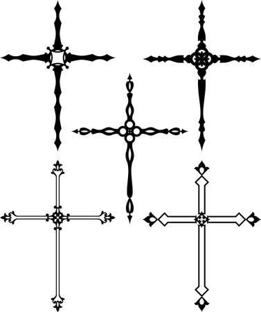 Cross Christian Design Vector Artのイラスト素材