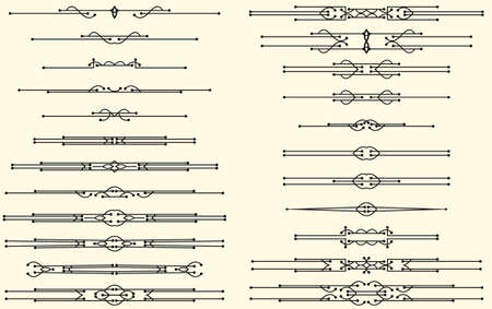Text Divider Ornamental Design Vector Artのイラスト素材