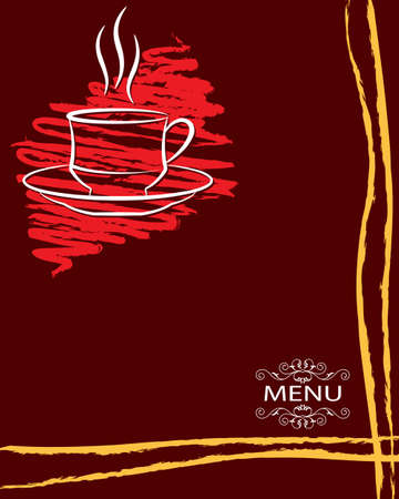 Menu Card Design Template Vector Artのイラスト素材