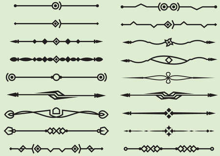 Text Divider Ornamental Design Vector Artのイラスト素材