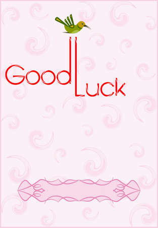 Good Luck Card Vector Artのイラスト素材