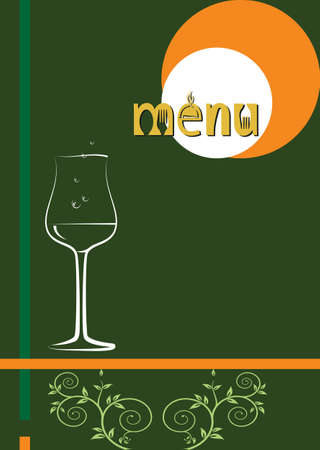 Menu Card Design Template Vector Artのイラスト素材