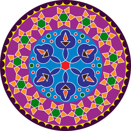 Rangoli Ornamental Design Vector Artのイラスト素材