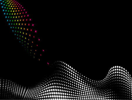 Background Composition, Web Template (Halftone) Vector Artのイラスト素材