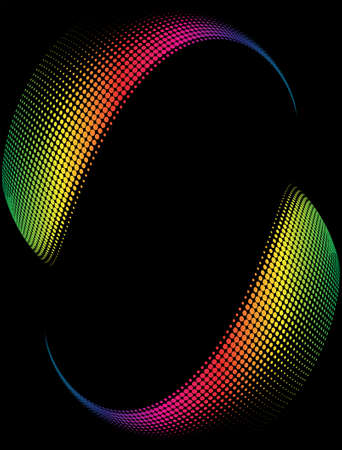 Background Composition, Web Template (Halftone) Vector Artのイラスト素材
