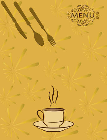 Coffee Menu Card Design Template Vector Artのイラスト素材