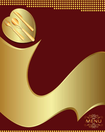 Menu Card Design Template Vector Artのイラスト素材