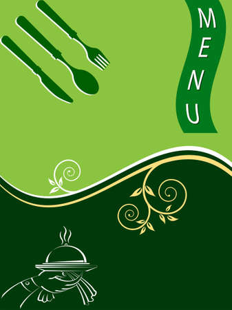 Menu Card Design Template Vector Artのイラスト素材