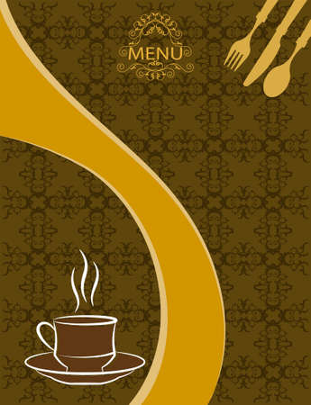 Coffee Menu Card Design Template Vector Artのイラスト素材