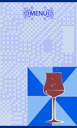 Wine Menu Card Design Template Vector Artのイラスト素材