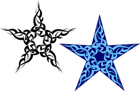Tattoo Star Design Vector Artのイラスト素材