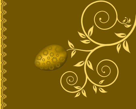 Easter Egg Ornamental Vector Artのイラスト素材