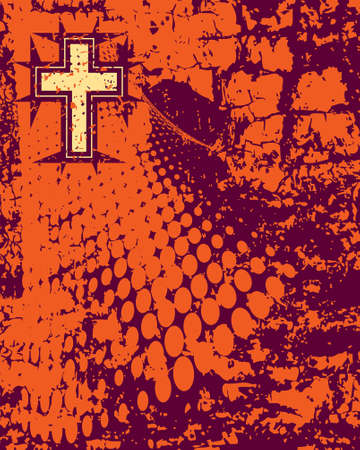 Christian Cross Design Vector Artのイラスト素材