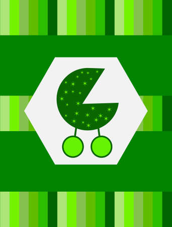 Baby Shower Card Design Vector Artのイラスト素材