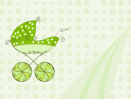 Baby Shower Card Design Vector Artのイラスト素材