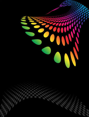 Background Composition, Web Template (Halftone) Vector Artのイラスト素材