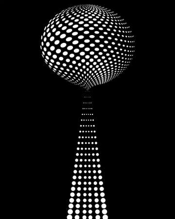 Background Composition, Web Template (Halftone) Vector Artのイラスト素材