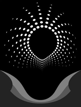 Background Composition, Web Template (Halftone) Vector Artのイラスト素材
