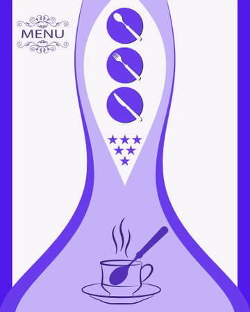 Menu Card Design Template Vector Artのイラスト素材