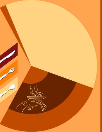 Menu Card Design Template Vector Artのイラスト素材