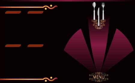 Menu Card Design Template Vector Artのイラスト素材