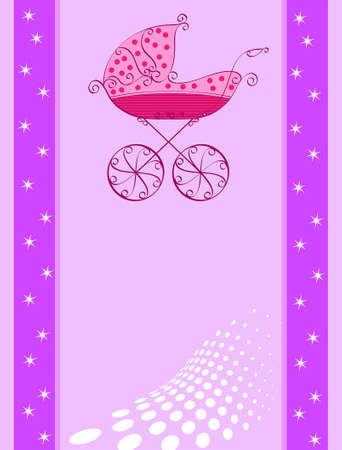 Baby Shower Card Design Vector Artのイラスト素材