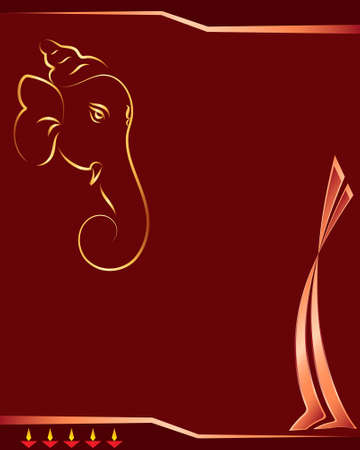 Ganesha The Lord Of Wisdom Vector Artのイラスト素材