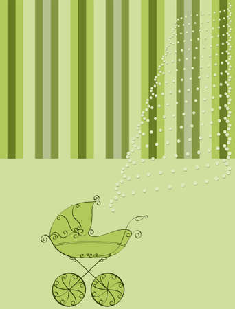 Baby Shower Card Design Vector Artのイラスト素材