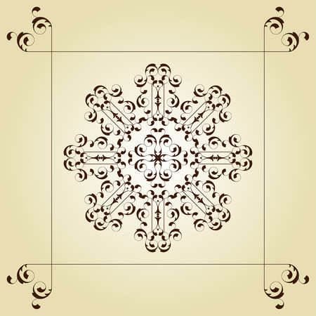 Flourish Ornamental Design Vector Artのイラスト素材
