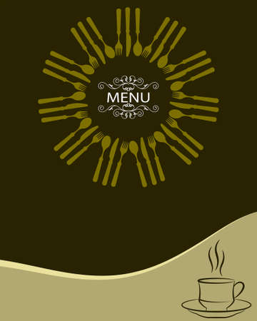 Menu Card Design Template Vector Artのイラスト素材