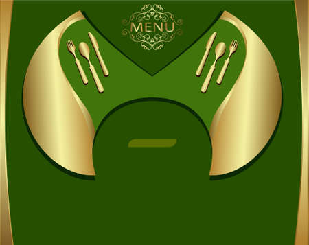 Menu Card Design Template Vector Artのイラスト素材