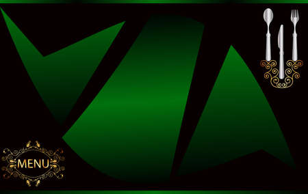 Menu Card Design Template Vector Artのイラスト素材