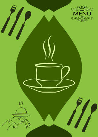 Coffee Menu Card Design Template Vector Artのイラスト素材