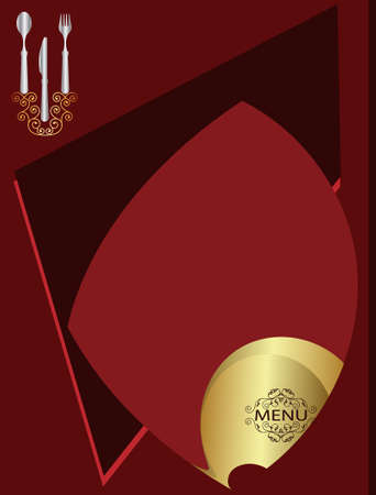 Menu Card Design Template Vector Artのイラスト素材