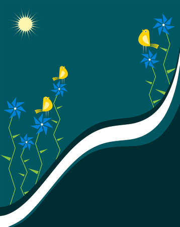 Card Design Artistic Flower Vector Artのイラスト素材