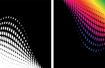 Background Composition, Web Template (Halftone) Vector Artのイラスト素材