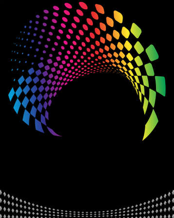 Background Composition, Web Template (Halftone) Vector Artのイラスト素材